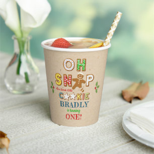 Oh Snap! Gingerbread Cookie Any Age Birthday Paper Cups