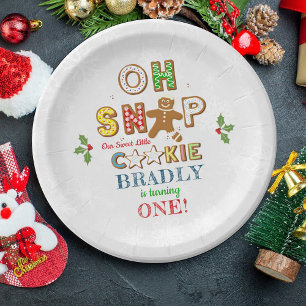 Oh Snap! Gingerbread Cookie Any Age Birthday Paper Plate