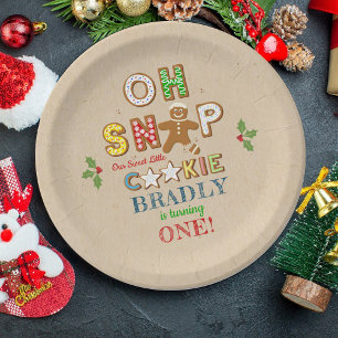Oh Snap! Gingerbread Cookie Any Age Birthday Paper Plate