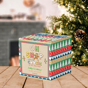Oh Snap! Gingerbread Cookie Baby Shower Favor Box