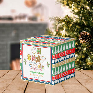 Oh Snap! Gingerbread Cookie Baby Shower Favor Box