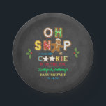 Oh Snap! Gingerbread Cookie Baby Shower Paper Plate<br><div class="desc">Celebrate in style with these trendy baby shower paper plates. The design is easy to personalize with your own wording and your family and friends will be thrilled when they see these fabulous party plates.</div>