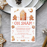 Oh Snap Gingerbread House Decorating Party