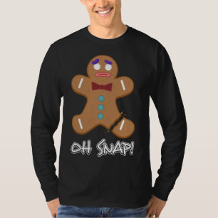 Oh Snap Gingerbread Man Christmas Bakery Cookie Ba T-Shirt