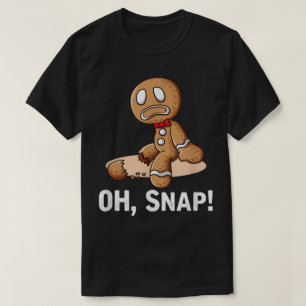 Oh Snap Gingerbread Man Christmas Tee