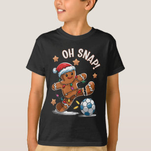 Oh Snap Gingerbreadman Christmas Soccer 1 T-Shirt