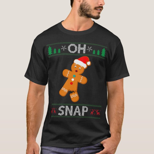 Oh, Snap ! Pain d'épices Homme Cookie laide Sweat  (Devant)
