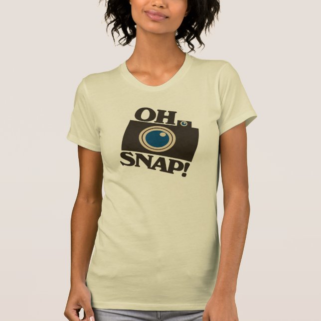 Oh Snap! Retro Camera T-Shirt (Front)