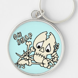 Oh Snap Skeleton Keychain