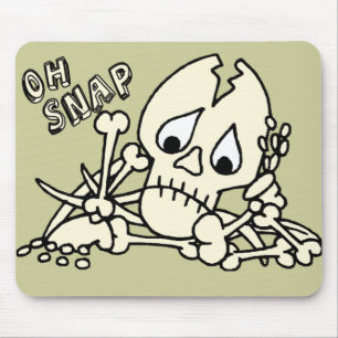 Oh Snap Skeleton Mouse Pad