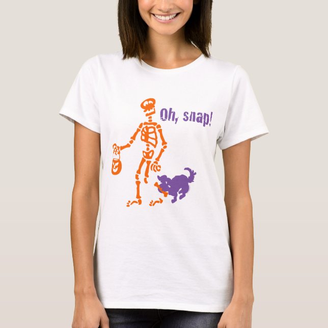 Oh, Snap Skeleton T-Shirt (Front)