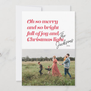 Oh So Joyeux Noël carte moderne