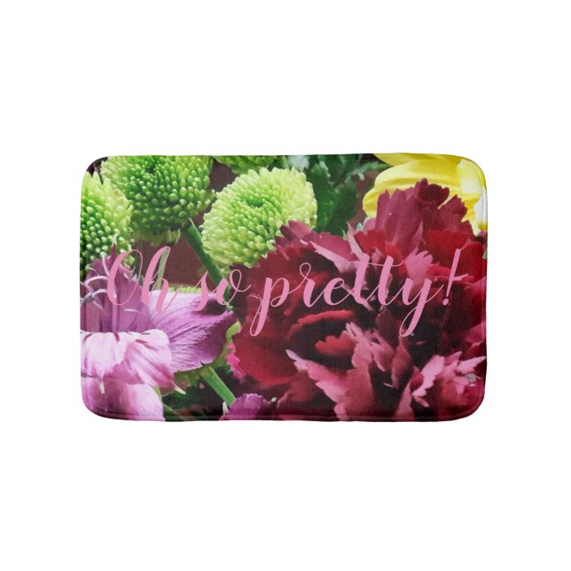 Oh so pretty! Fall Flowers Small Bath Mat (Front)