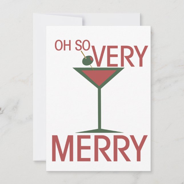 Oh so VERY MERRY Christmas Invitation (Front)