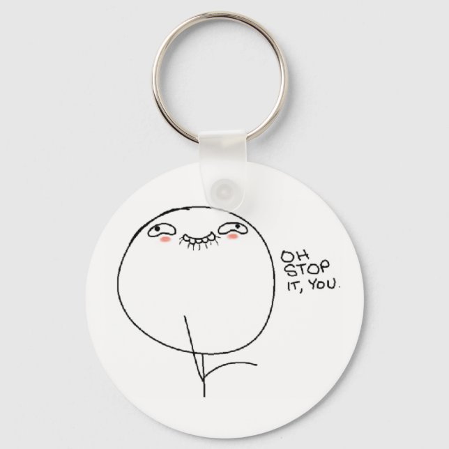 Oh Stop it, You. Comic Face Keychain (Front)