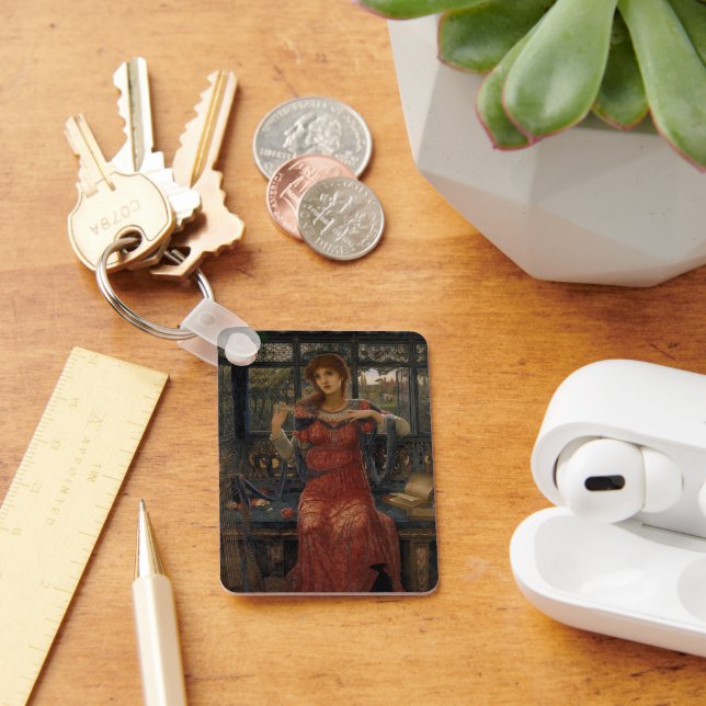 Oh Swallow, Swallow by John Melhuish Strudwick Keychain (Desk)