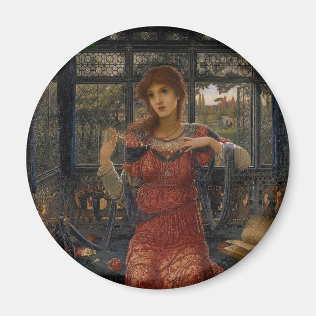 Oh Swallow, Swallow by John Melhuish Strudwick Magnet (Front)