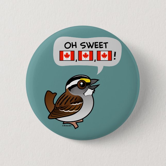 Oh Sweet Canada 2 Inch Round Button (Front)