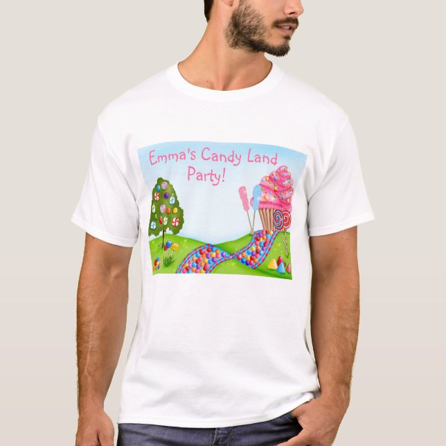 Oh Sweet Candy Land and Cupcakes T-Shirt (Front)