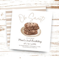 Oh Sweet | Watercolor Cookie Dessert Birthday