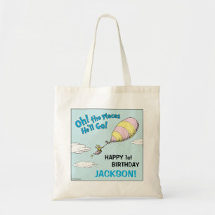 Oh, The Places He'll Go! - First Birthday Tote Bag