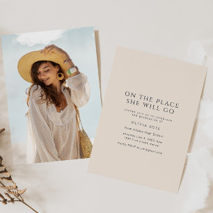 Oh The Places She Will Go Grad Party Invitation