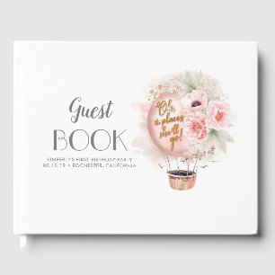 Oh The Places She'll Go Birthday Party Guest Book