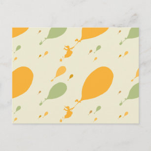 Oh, The Places You'll Go! Balloon Outline Pattern Postcard
