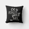 Oh the places you'll go black and white pillow
