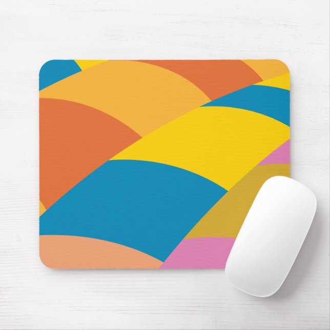 Oh, The Places You'll Go! Colourful Balloon Stripe Mouse Pad (With Mouse)