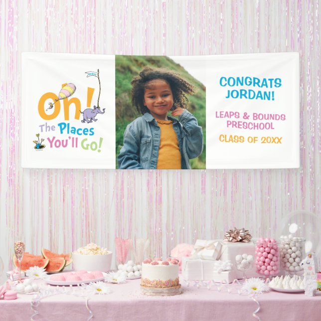 Oh, The Places You'll Go! Graduation Announcement Banner (Party)