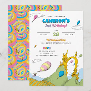 Oh, The Places You'll Go Kids Birthday Invitation