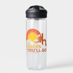 Oh, The Places You'll Go! Landscape Typography Water Bottle