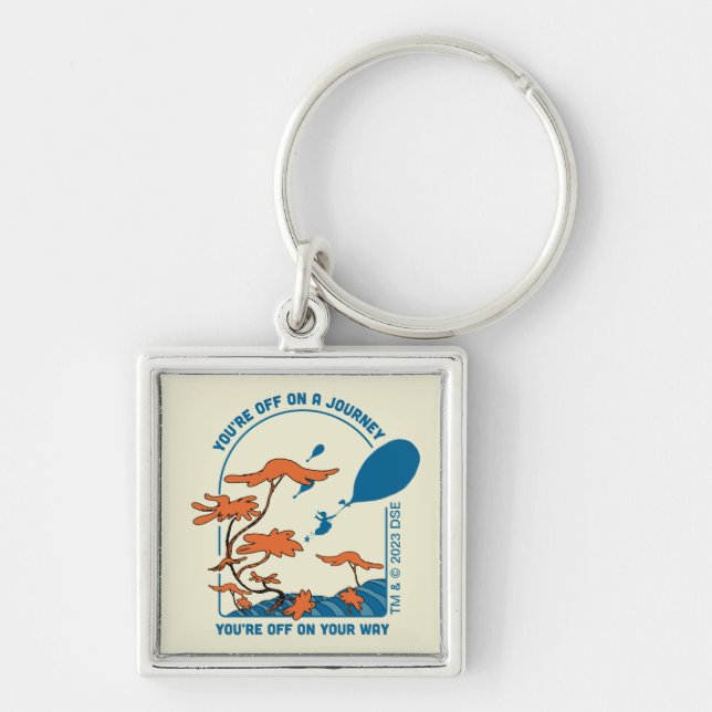 Oh, The Places You'll Go! "Off on a Journey" Keychain (Front)