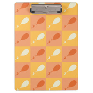 Oh, the Places You'll Go Orange Block Pattern Clipboard