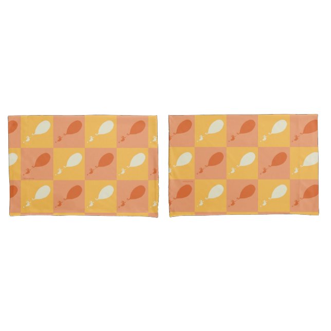 Oh, the Places You'll Go | Orange Block Pattern Pillowcase (Front-Set)