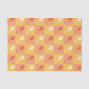 Oh, the Places You'll Go   Orange Block Pattern Tissue Paper