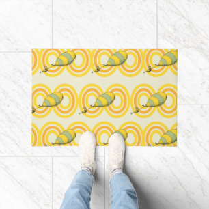 Oh, the Places You'll Go Orange Pattern Doormat