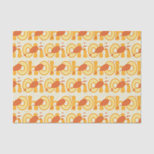 Oh, the Places You'll Go Orange Text Pattern Tissue Paper