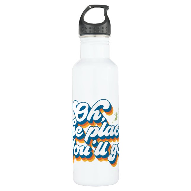 Oh, The Places You'll Go! Quote with Balloon 710 Ml Water Bottle (Front)