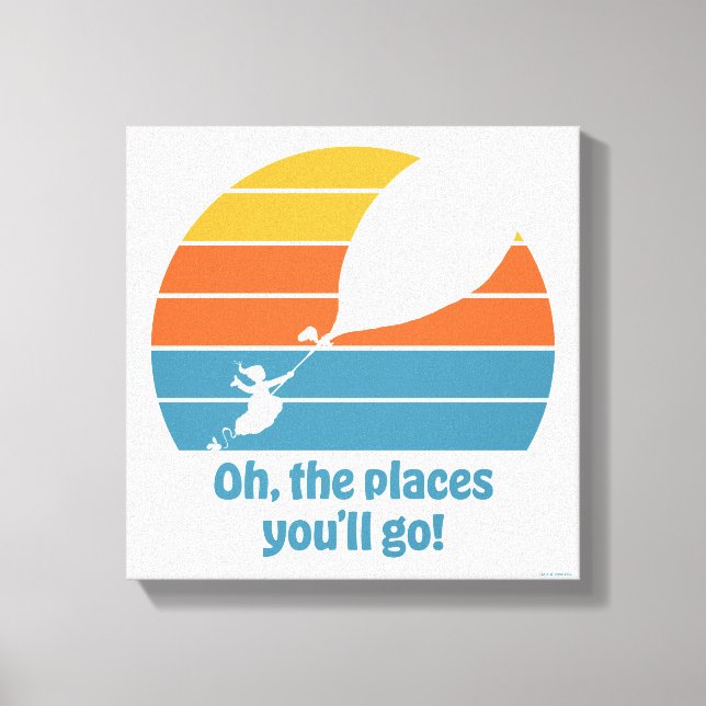 Oh, The Places You'll Go! Retro Sunset Canvas Print (Front)