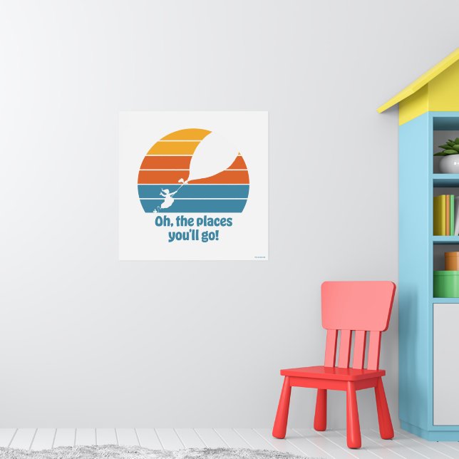 Oh, The Places You'll Go! Retro Sunset Poster (Nursery 1)