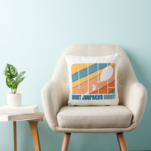 Oh, The Places You'll Go! "What Journeys Await" Throw Pillow (Chair)