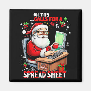 Oh This Calls For A Spreadsheet, Funny Excel Chris Magnet