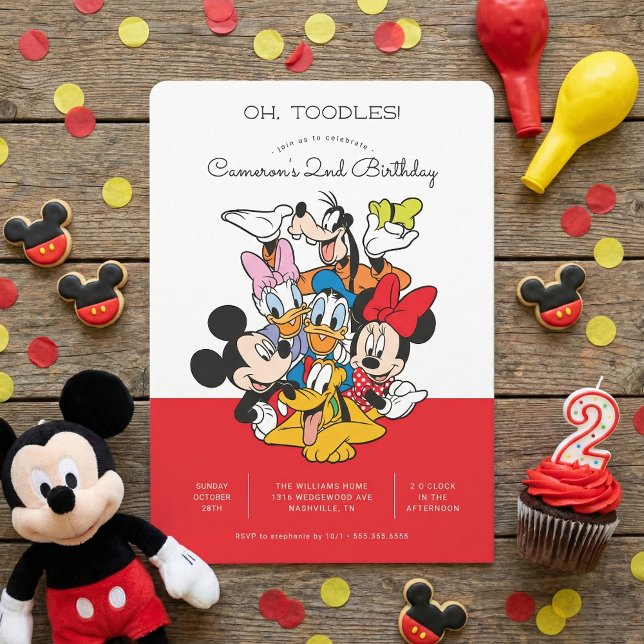 Oh, Toodles | Mickey & Friends Birthday Invitation (Creator Uploaded)
