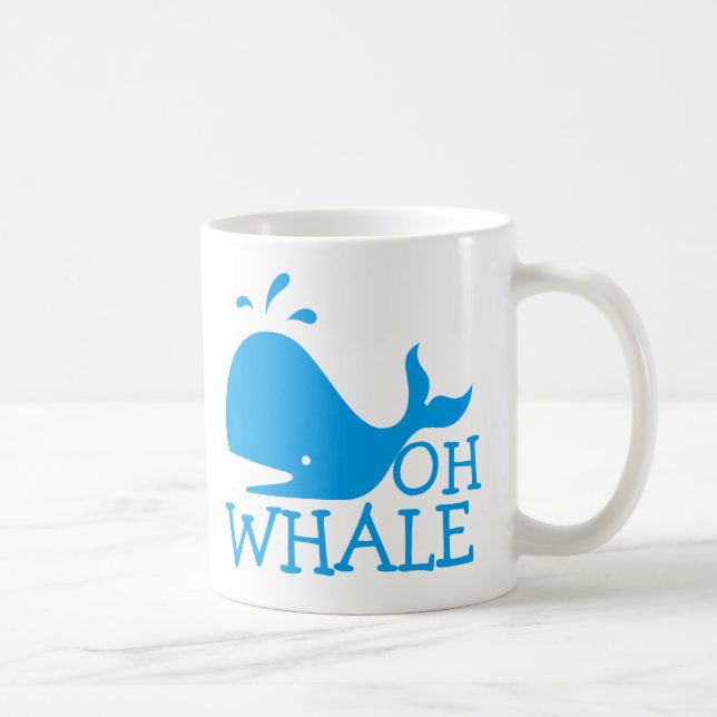Oh Whale Coffee Mug (Right)