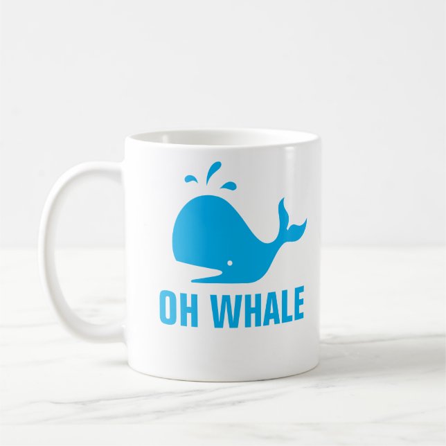 Oh Whale Coffee Mug (Left)