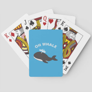 Oh Whale Funny Ocean Sea Animal Fish Pun Playing Cards
