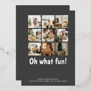 Oh What Fun 9 Photo Christmas Holiday Season