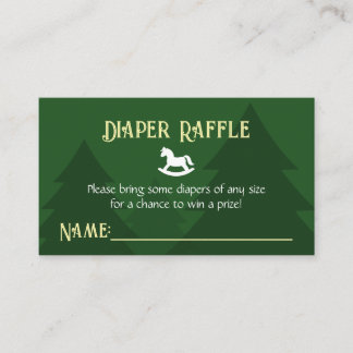 Oh What Fun, A Little One! Diaper Raffle Enclosure Card